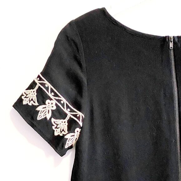 Lulus Tale to Tell Black Embroidered Shift Dress, size XS - Picture 6 of 8